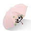 Chinese Wind Panda Style Cartoon Umbrella Three-Fold Sunscreen UV Protection Fully-Automatic J Black Polyester Coating Rain Logo