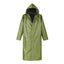 Thickened One-Piece Long Canvas Raincoat Adult Flood Prevention Windbreaker Poncho Men Women Outdoor Labor Protection Camping