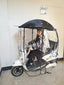 Full Cover Sun Shade Rain and Dust Proof Umbrella for Motorcycles and Electric Vehicles