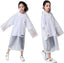 Waterproof Reusable EVA Rain Jacket 6-12 Year Olds XXL Lightweight Portable Clear Raincoat Logo Hood Hiking Toddler Boys Girls