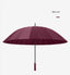 23-Inch 24K Japan Design Straight Umbrella Leather Handle Windproof Rain Customizable Logo Fabric Material Promotional Features