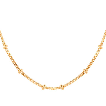9ct Yellow Gold Beaded Chain