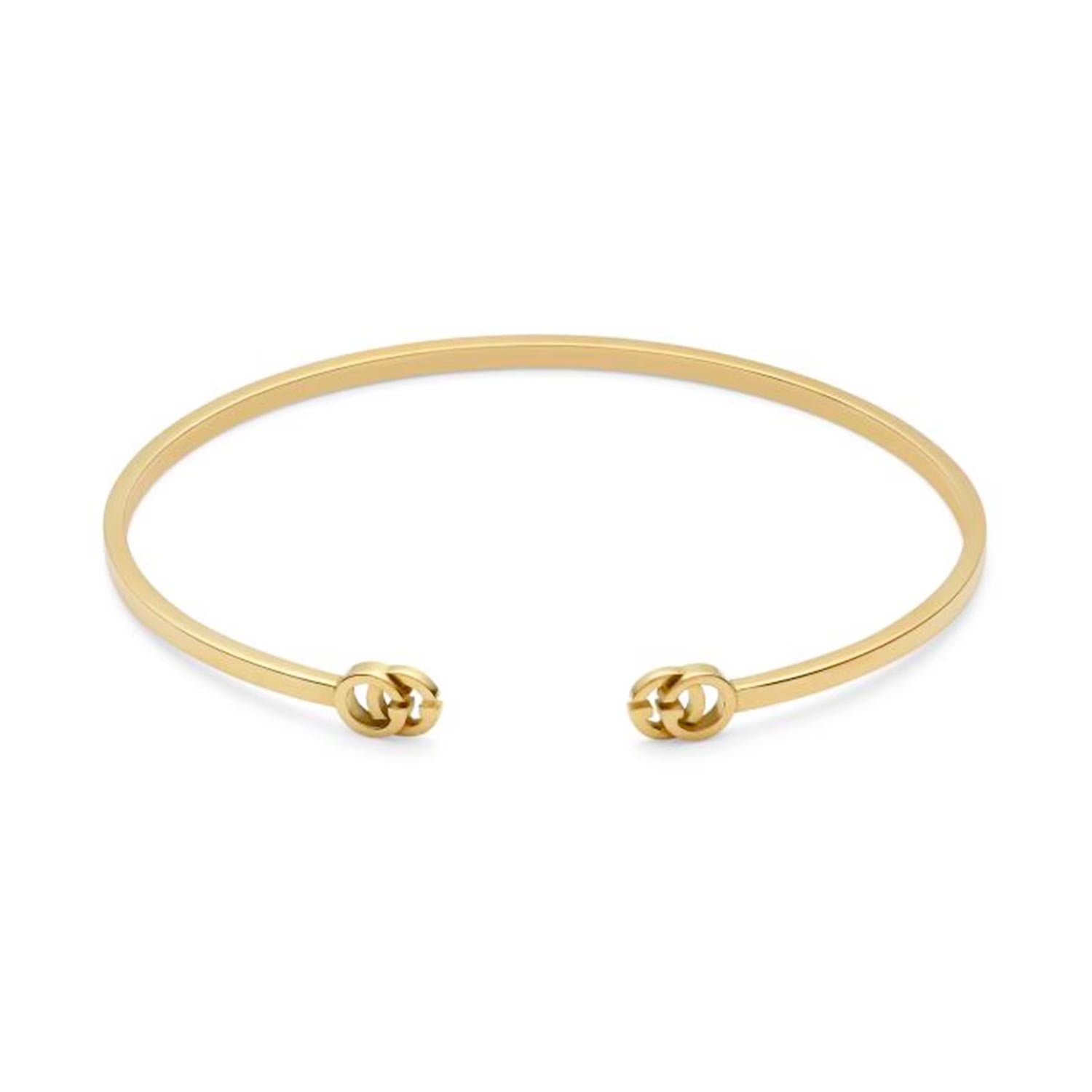 18ct Yellow Gold GG Running Bangle – 18cm