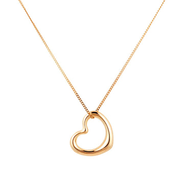 18ct Yellow Gold Open Heart Floating Pendant