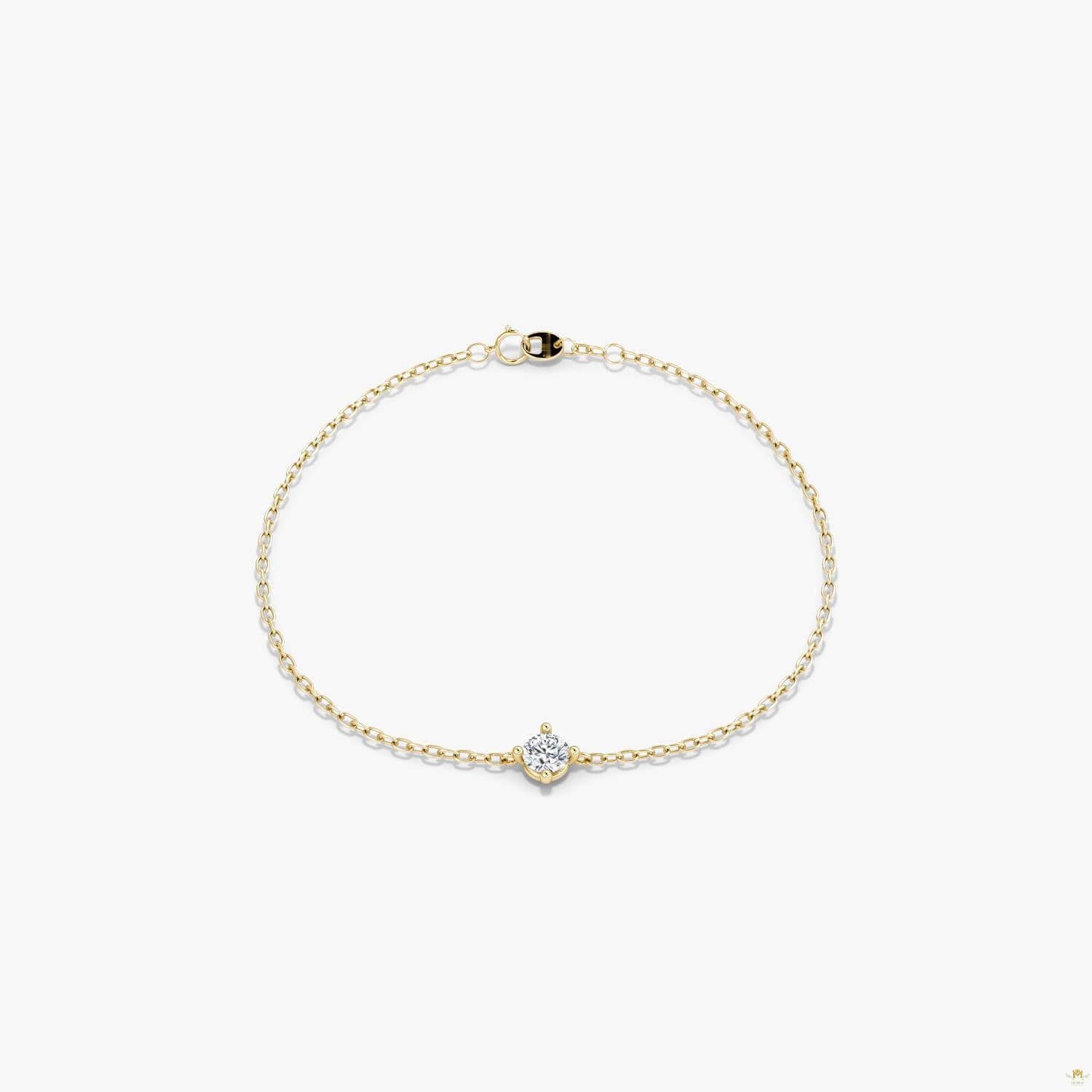 Petite Solitaire Round Bracelet