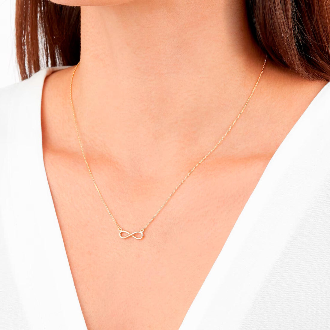 9ct Yellow Gold Infinity Pendant