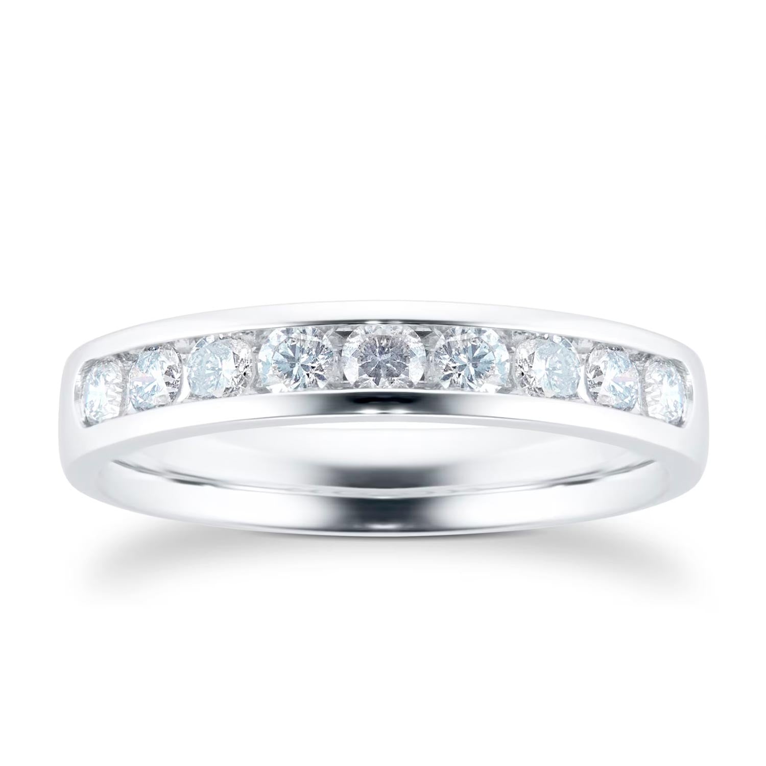 18ct White Gold 0.50ct Channel Set Eternity Ring