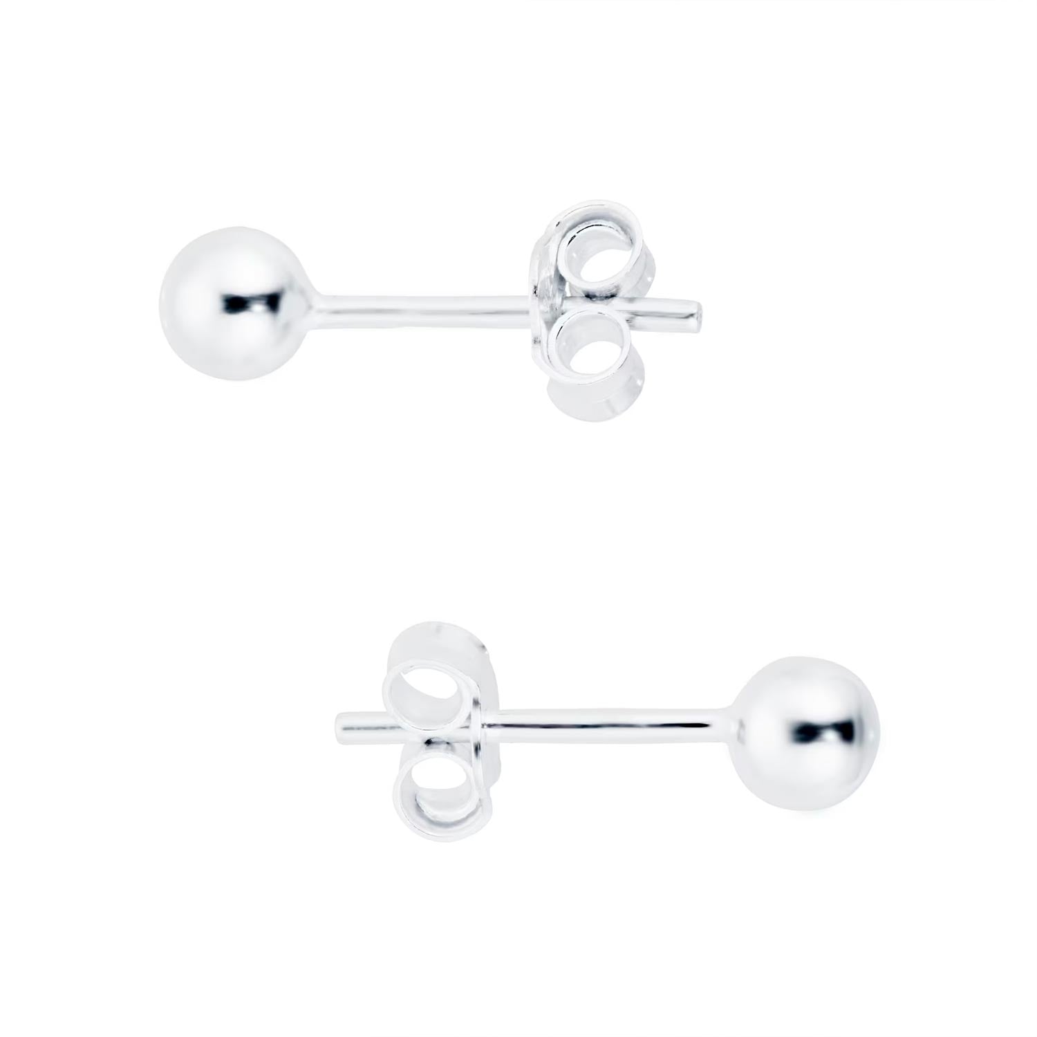 Sterling Silver 4mm Ball Stud Earrings