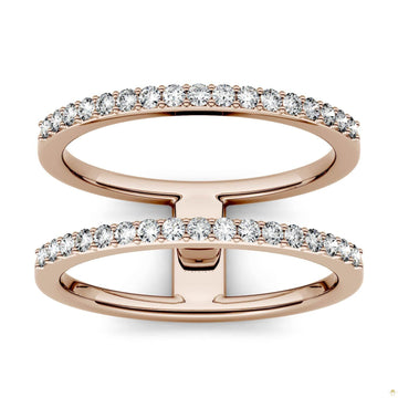 0.34 CTW   Round Moissanite Fashion Ring in 14K Rose Gold