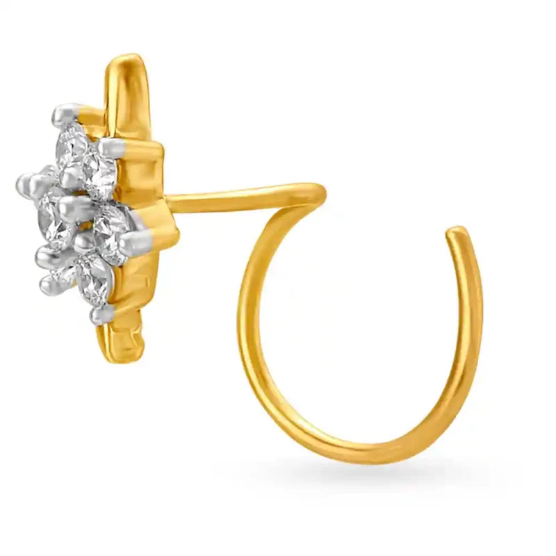 Enigmatic Diamond Nose Pin