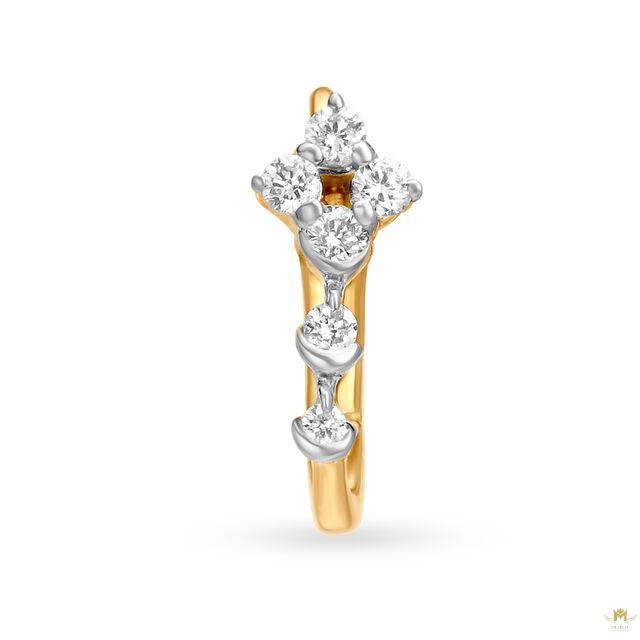 Shimmering Petite Diamond Nose Ring