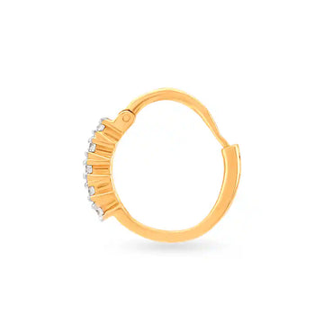 Diamond And Gold Nose Pin