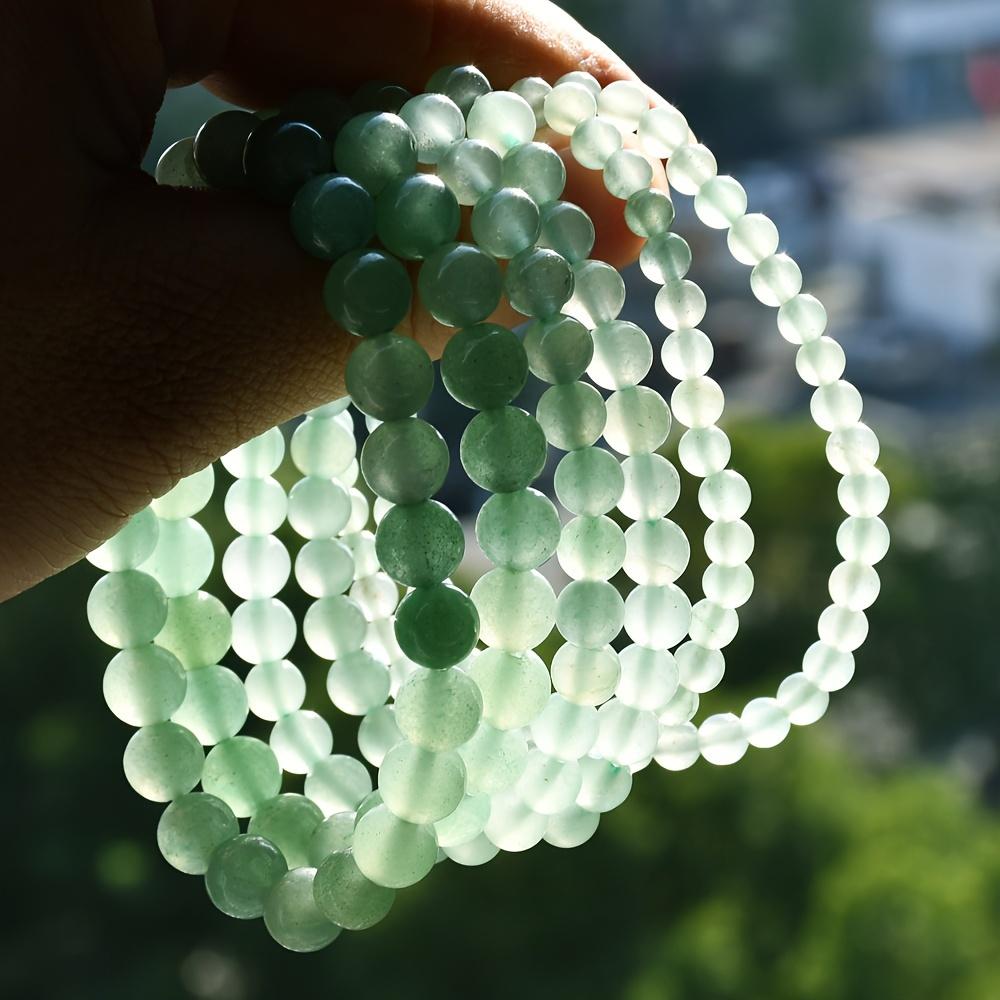 Stunning Green Aventurine Beaded Bracelet – Handcrafted bracelet, Natural Stone, Adjustable