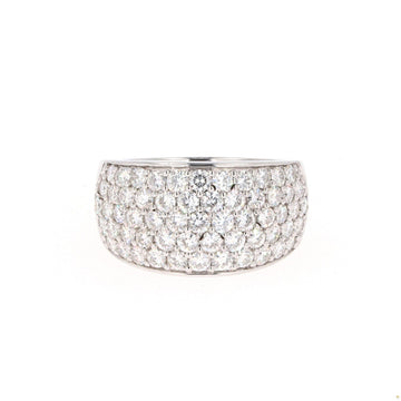 2.97 CTW   Round Near-Colorless Moissanite Pave Band in Sterling Silver