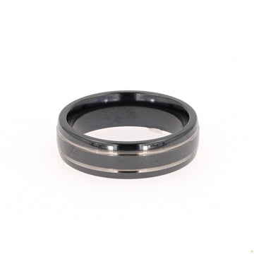 Black & White Titanium Men’s Band