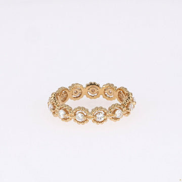 0.59 CTW   Round Near-Colorless Moissanite Band in 14K Yellow Gold