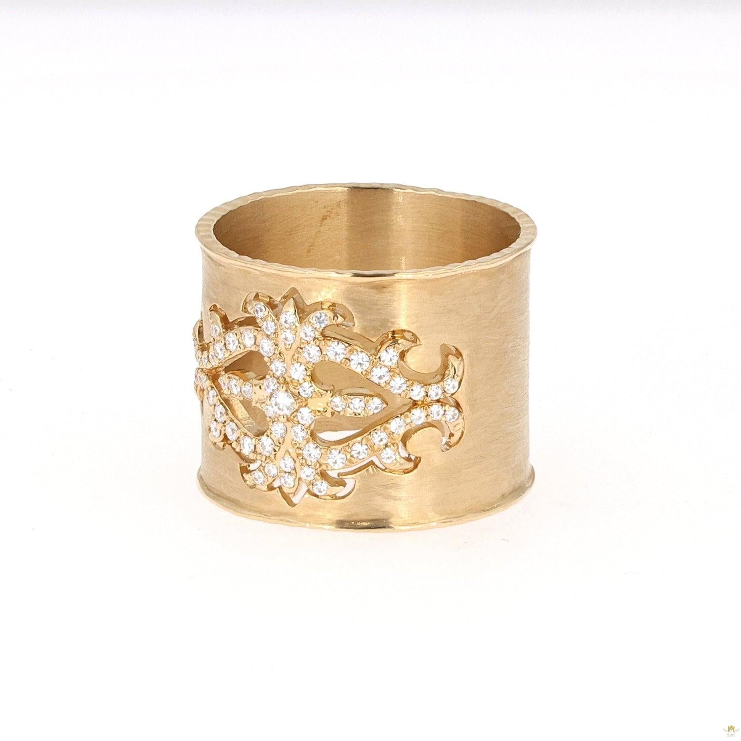 0.24 CTW   Round Near-Colorless Moissanite Fashion Ring in 14K Yellow Gold
