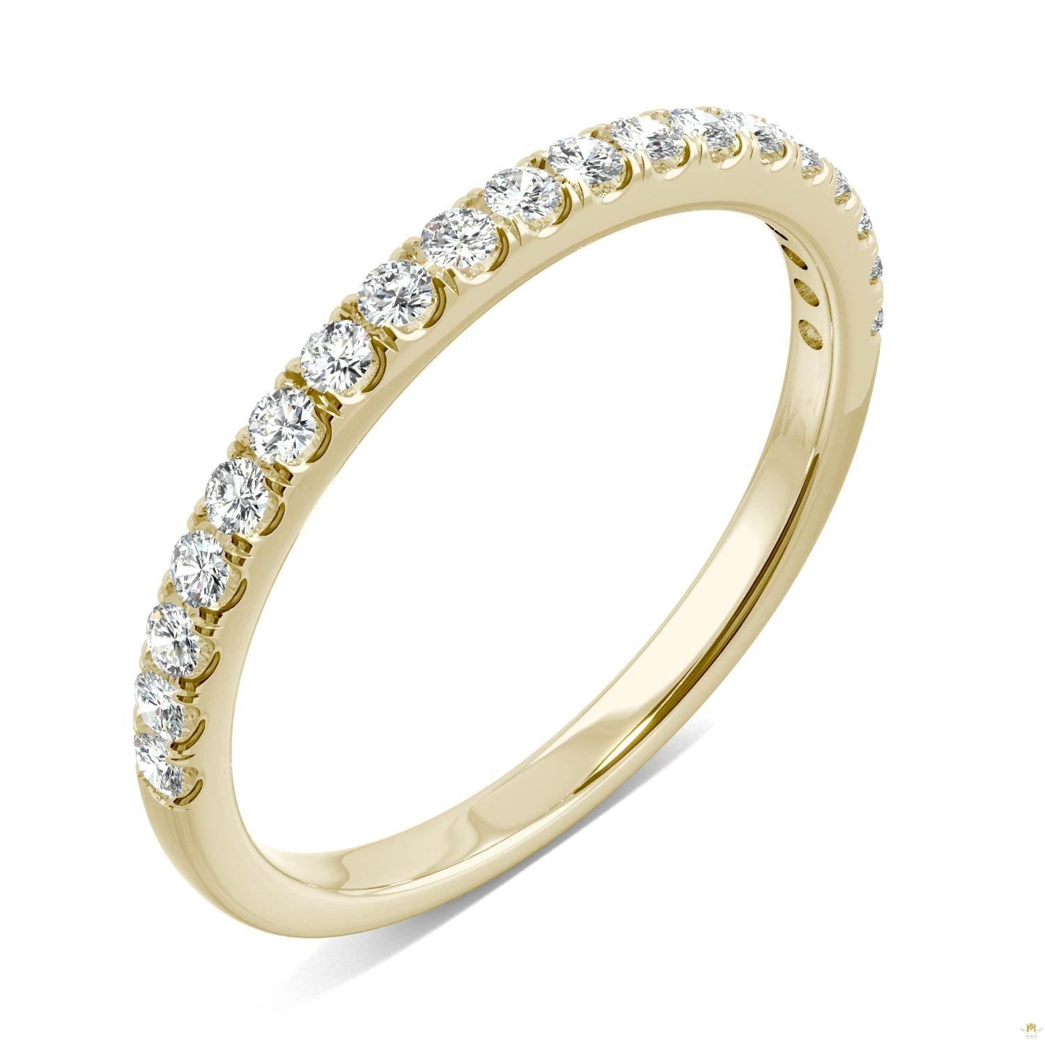 0.33 CTW   Round Moissanite Anniversary Band in 14K Yellow Gold