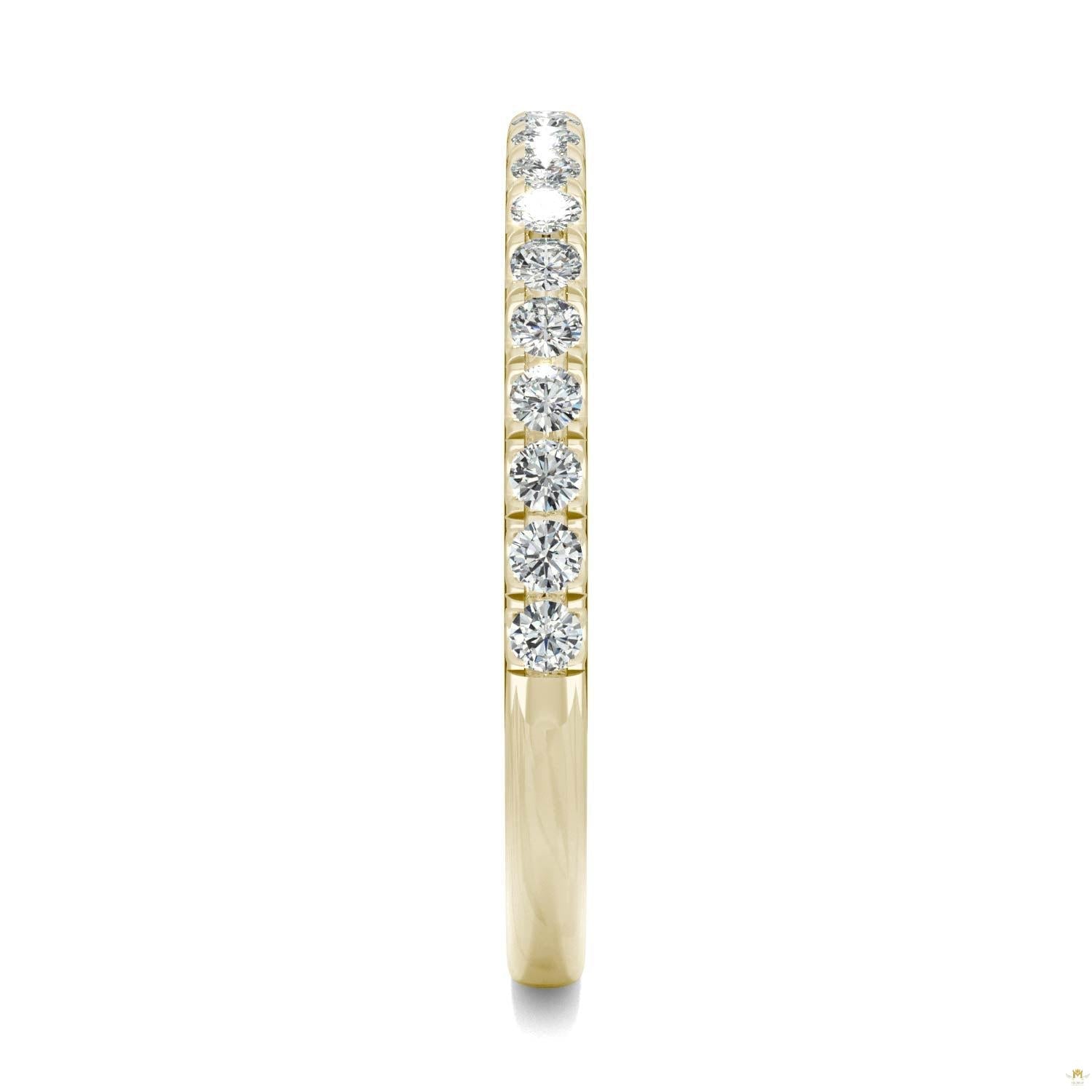0.33 CTW   Round Moissanite Anniversary Band in 14K Yellow Gold