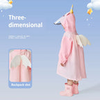 Kids Raincoat Cute Weather Shield Vibrant Red Purple Blue Yellow Polyester Pongee Waterproof Jacket for Rainy Day Adventures