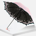 Wholesale Customizable Fabric Umbrella UV Protection Outdoor Rain Beach Features Sunny Rainy Scenes Logo Printing Promotional