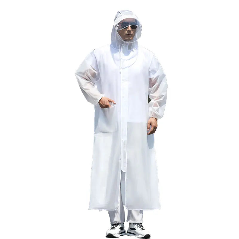 Ready to Ship Reusable Modern Transparent EVA Motorcycle Custom Raincoat Adult for Travel and Camping Main image