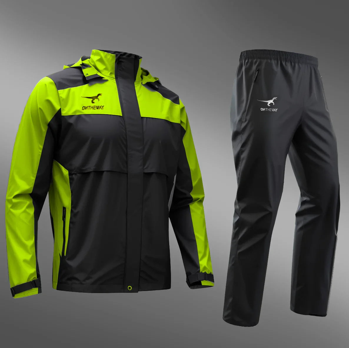 RPET Customized Eco-Friendly Adult Rain Jacket Single-Person Poncho Style for Camping Tours Motorcycle Use