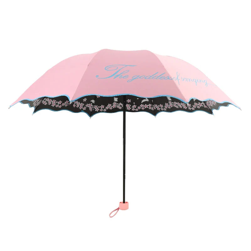 Wholesale Customizable Fabric Umbrella UV Protection Outdoor Rain Beach Features Sunny Rainy Scenes Logo Printing Promotional
