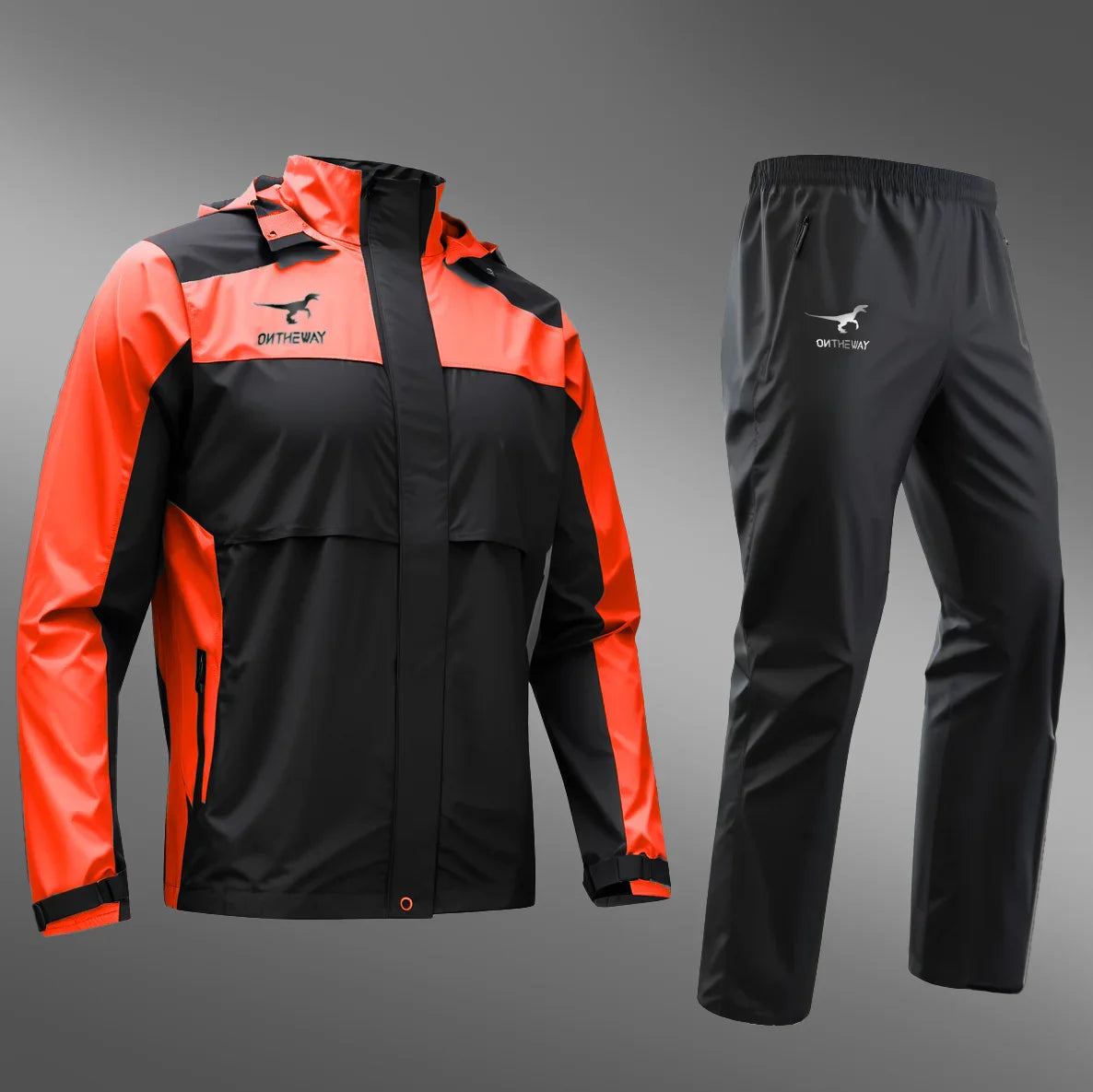 RPET Customized Eco-Friendly Adult Rain Jacket Single-Person Poncho Style for Camping Tours Motorcycle Use