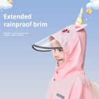 Kids Raincoat Cute Weather Shield Vibrant Red Purple Blue Yellow Polyester Pongee Waterproof Jacket for Rainy Day Adventures