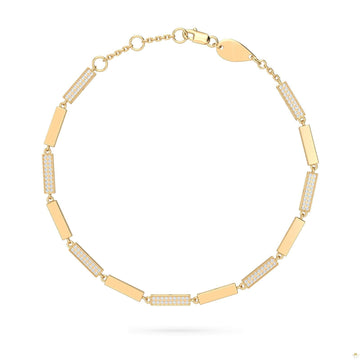 Bracelet Royal Half Gold and Diamonds