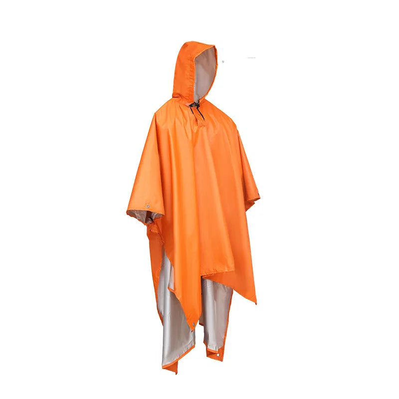 Light and Easy Outdoor Three-in-One One-Piece Raincoat Waterproof Walking and Riding Raincoat With Windproof Feature