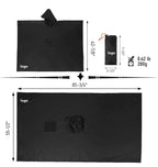 3 in 1 Raincoat Suit EVA Cloth Raincoat Waterproof Poncho Logo Decoration Hat Rain Jacket Outdoor Activity Hiking Made Polyester