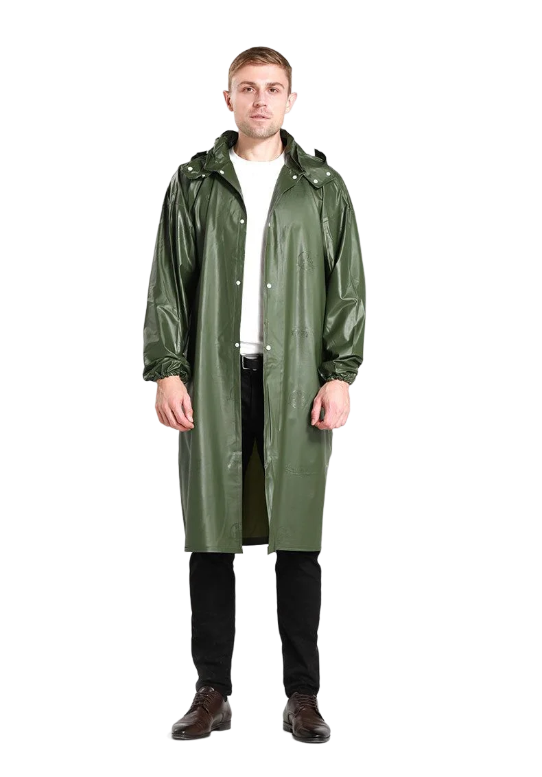 Wholesale Thickened Reflective Rain Gear  Long Raincoat