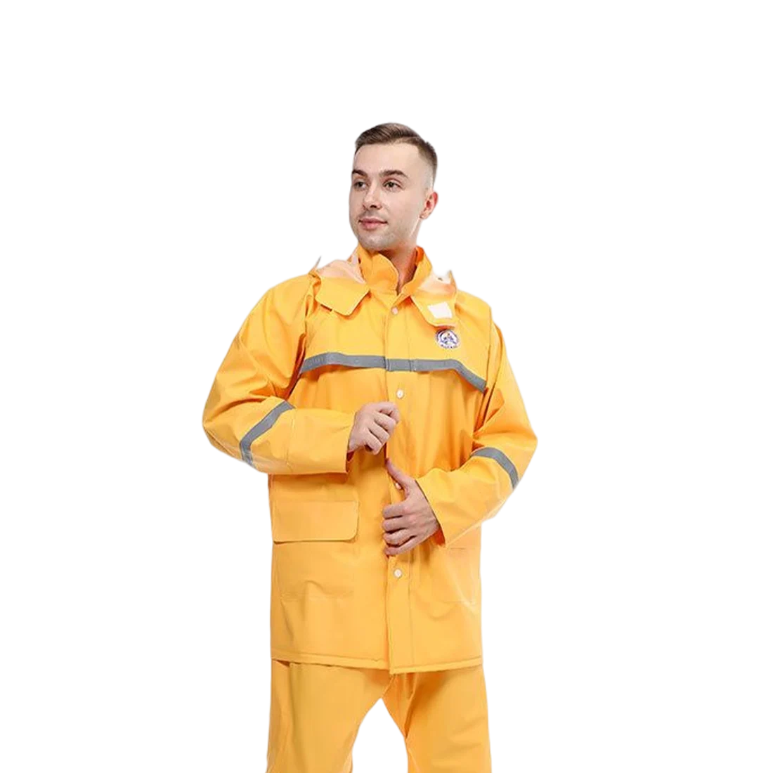 Wholesale PVC Reflective Rain Jacket Breathable Waterproof Clothes