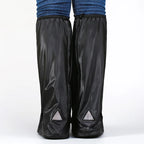 PVC Shoe Cover With High Barrel  Elastic Band Waterproof and Thickened Sole Wear-resistant Rain Proof  Shoe Cover