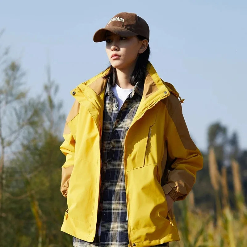 Customizable Winter Jacket for Men Women Sports Windproof Softshell Liner Detachable Hood PU Material Rain Resistant Apparels