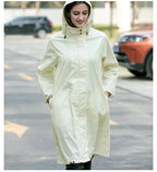 Custom Adults Rainsuit Hood Drawstring Raincoat Poncho Waterproof Polyester Travel Hiking Featuring Customizable Logo Decoration