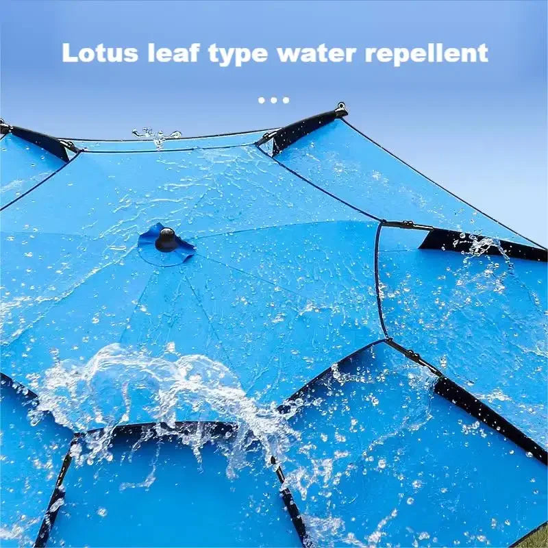 Fishing Umbrella Buckle Flower Double-layer Thickened Windproof Universal Full Shading Parasol