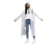 Hot Selling Factory Supply Women's Waterproof Rain Jacket High Quality EVA Printed Reusable Hooded Raincoat for Travel Cycling