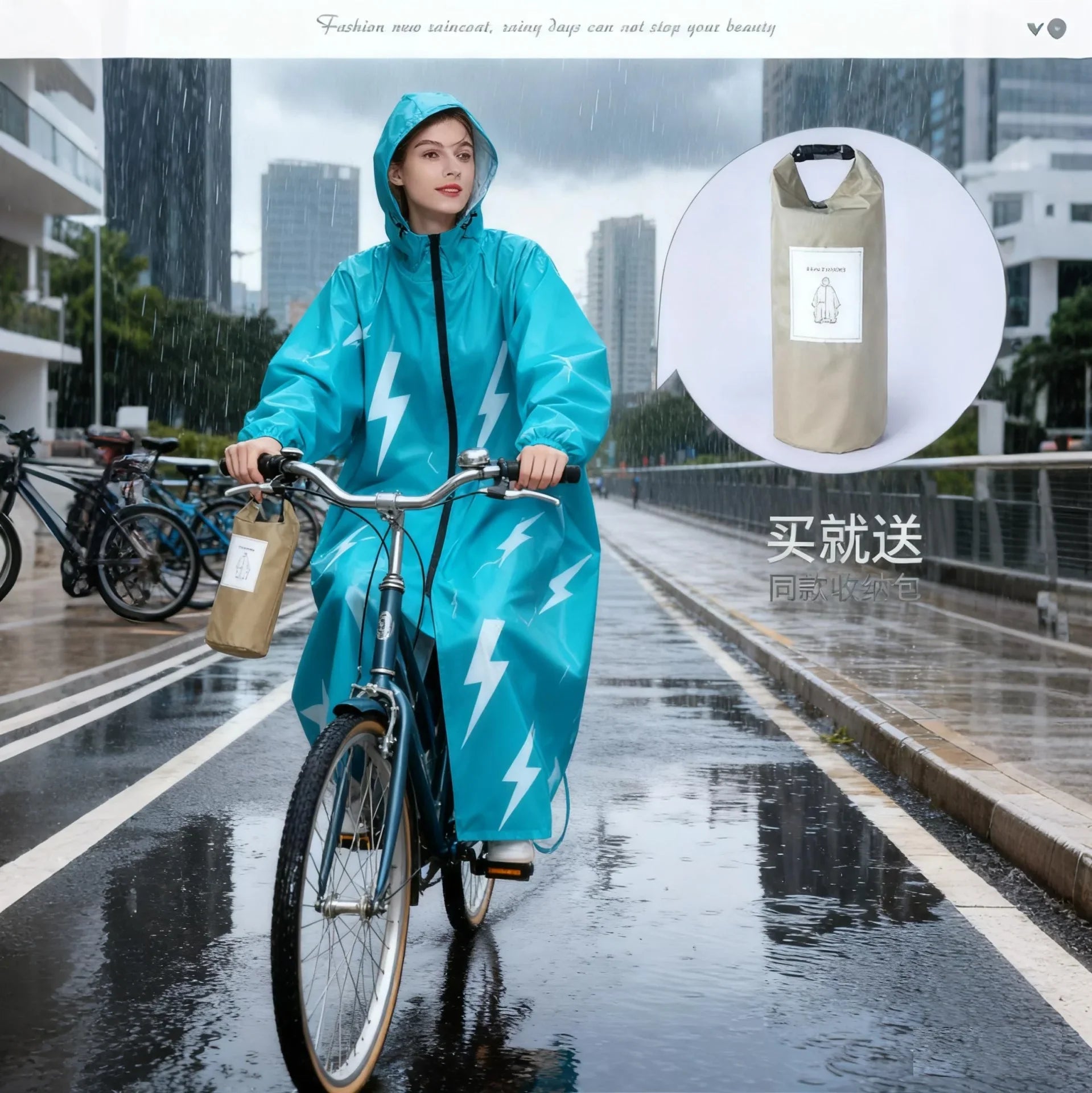 Adult Universal Durable Breathable Windproof Lightweight Waterproof Eco-Friendly Polyester Raincoat 10000 mm All Seams Taped