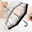 Gossip Girl Princess Umbrella Thickened Transparent Automatic Apollo Mushroom Umbrella Eiffel Tower Plastic Umbrella