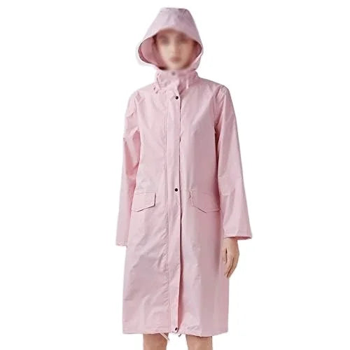 Girls' Modern Design Knee-Length Raincoat Jacket PVC PU Waterproof Poncho Hood Weatherproof Fashionable Outdoor Travel XXXL Secondary image