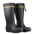 Men's Anti-Smashing Rubber Rain Boots With Steel Toe Fashion High Tube Water Boots for Work Waterproof Labor Protection