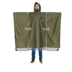 Portable Lightweight Single-Person Rainwear Waterproof Polyester Rain Poncho Adults Reusable Raincoat Camping Outdoor Activities