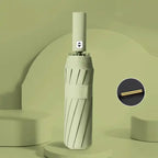 Compact Travel Folding Umbrella Windproof Rainproof Auto Open/Close Anti-UV Plastic Handle Manual Control Pongee Big Travel