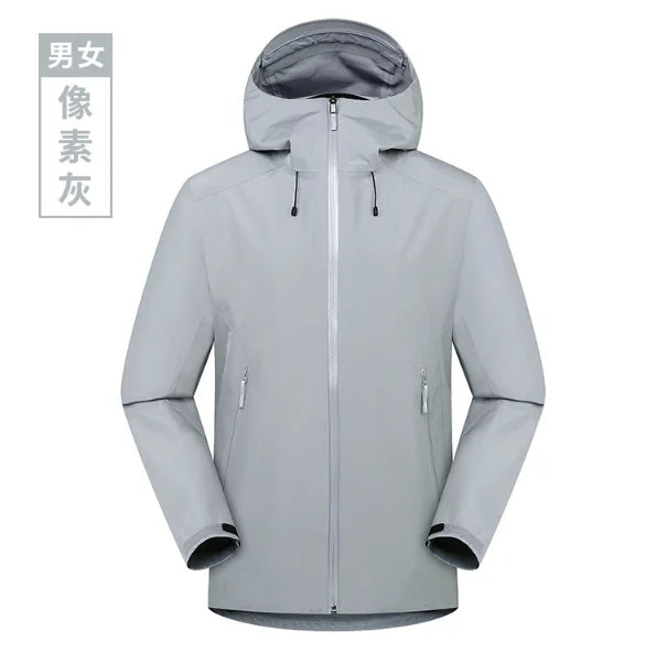 Stock Quick Ship Custom Logo Hard Shell Single Layer Waterproof Windproof Motorcycle Riding Rain Jacket High Quality Raincoat