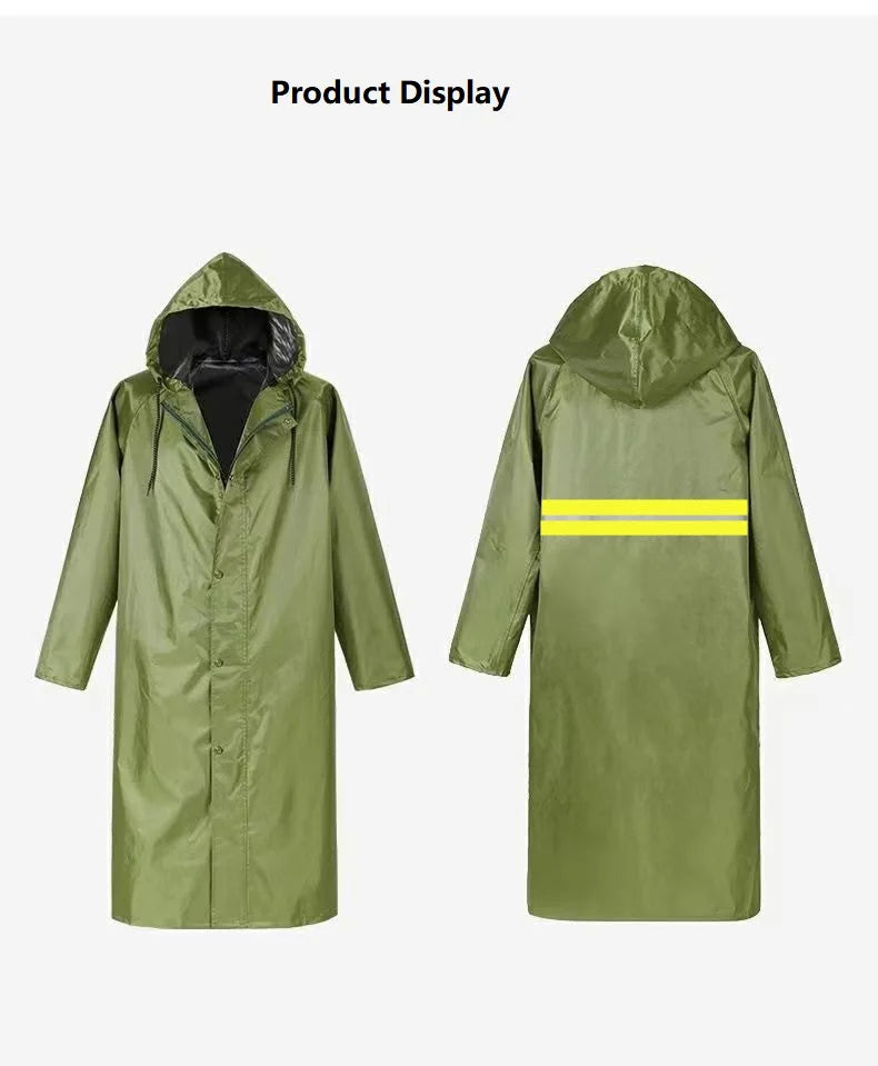 Factory Price Custom Poncho Raincoat for Adults Waterproof With Reflective Tape High Quality Reusable XXL Size for Hiking