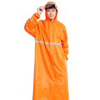 Long PVC Raincoat Custom Design Emergency Poncho Waterproof Suit for Men