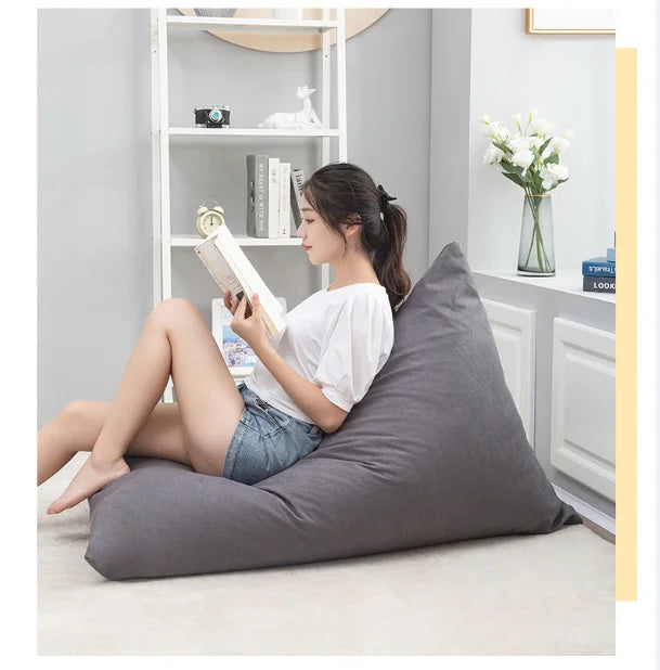 Bean Bag Sofa Versatile Fabric Leisure Lounger for Living Room Bedroom Villa Courtyard School Hospital Home Office